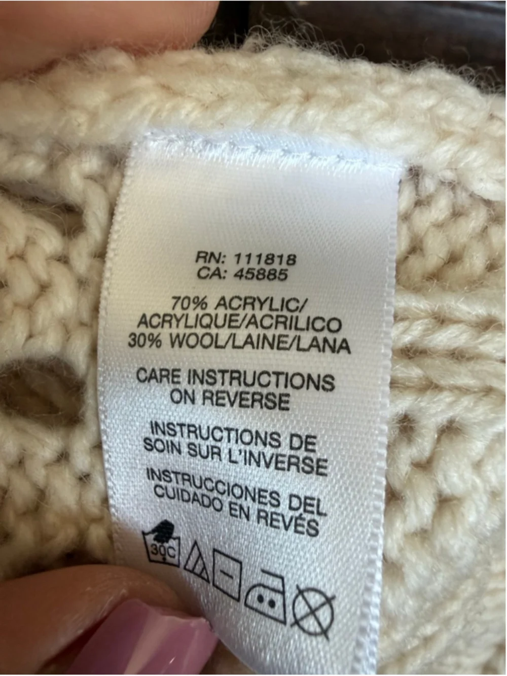 Women's Michael Kors Beige Knit Open Cardigan Sweater S